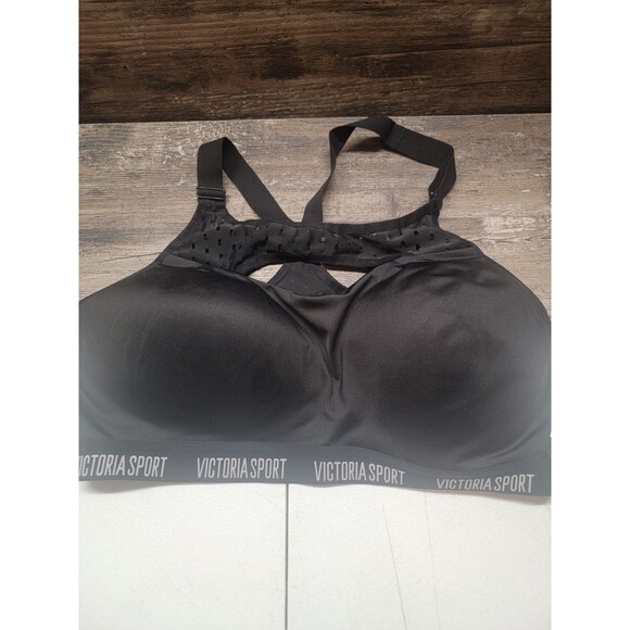 Victoria Secret Sport Bra 36D Lightweight Keyhole Front Wire Free Racerback - Picture 1 of 4